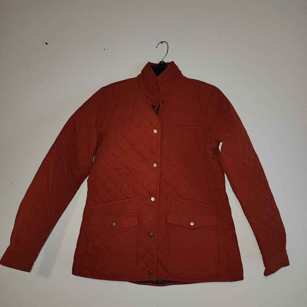 Duluth Trading Co Women's Quilted Utility Jacket - Rust